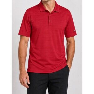 Nike Golf Dri-FIT Polo Red Mens Large Performance Shirt